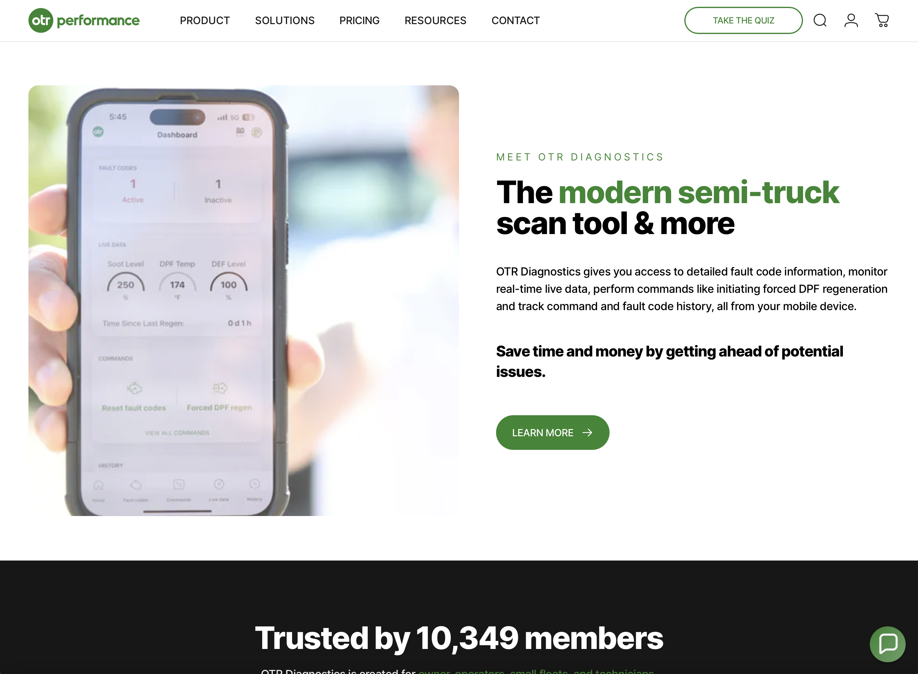 OTR Performance website